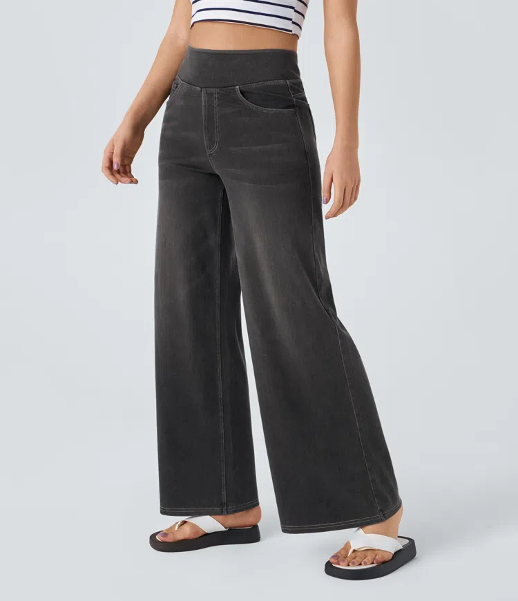 Hazel™ Stretch Palazzo Jeans