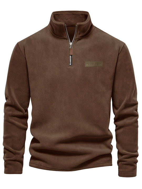 James - Fleece-Lined Half-Zip Sweatshirt for Casual Winter Wear