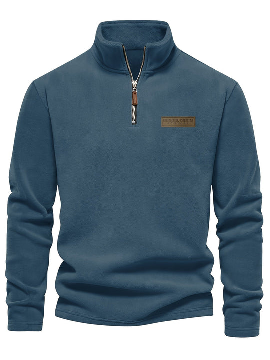 James - Fleece-Lined Half-Zip Sweatshirt for Casual Winter Wear