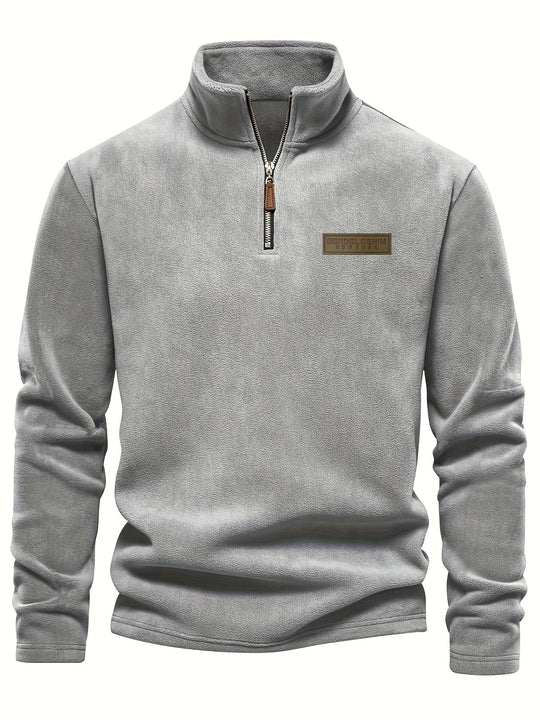 James - Fleece-Lined Half-Zip Sweatshirt for Casual Winter Wear