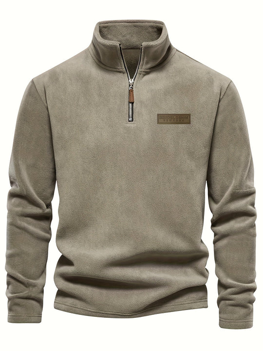 James - Fleece-Lined Half-Zip Sweatshirt for Casual Winter Wear