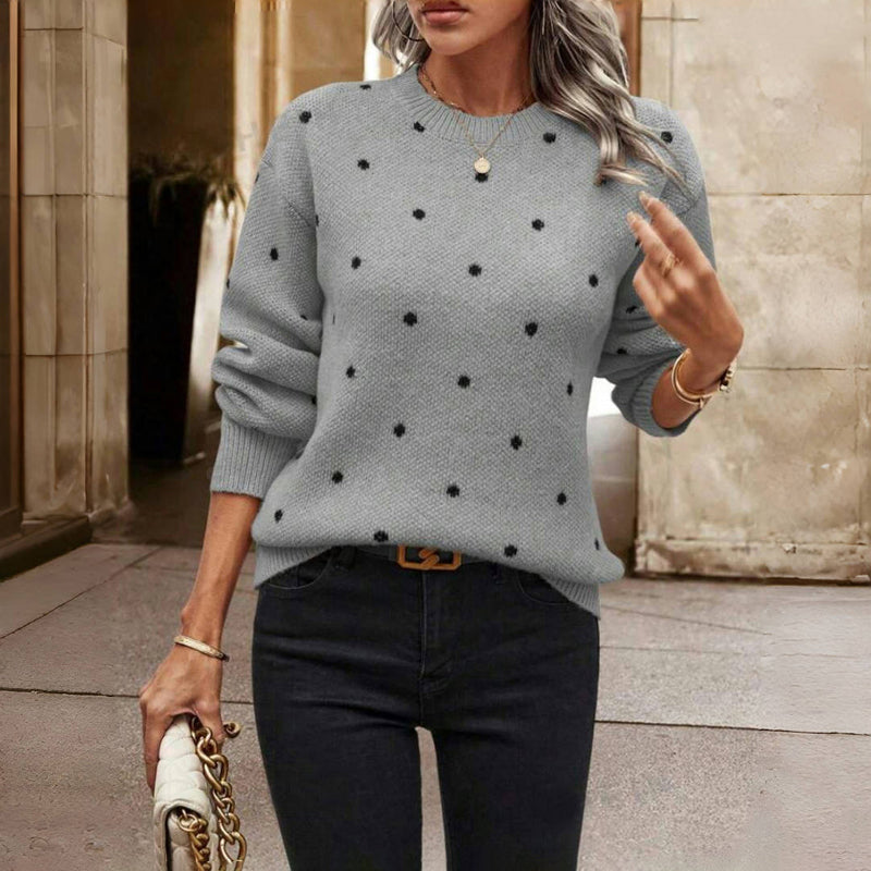 Nina - Polka Dot Knitted Sweater