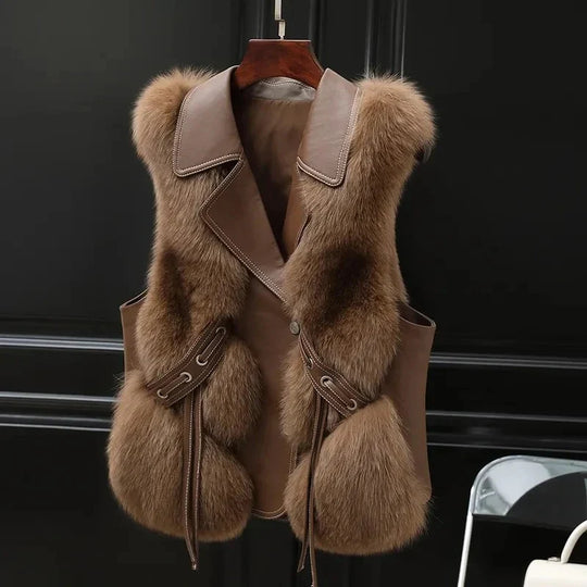 ESTELLE I FUR COAT VEST