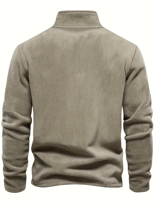 James - Fleece-Lined Half-Zip Sweatshirt for Casual Winter Wear