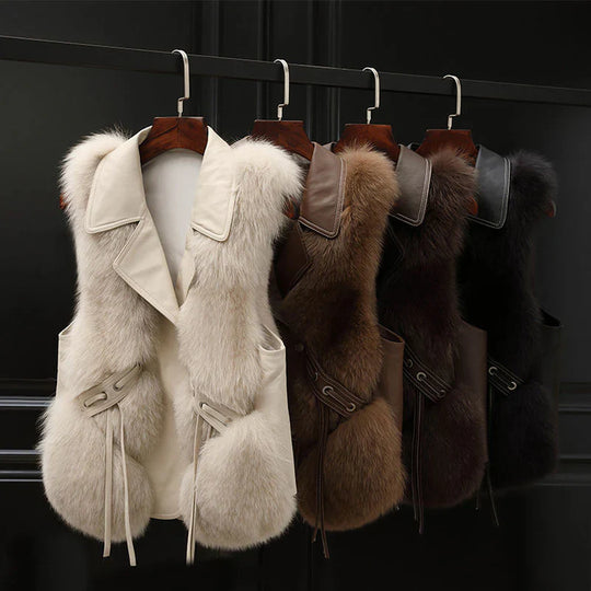 ESTELLE I FUR COAT VEST