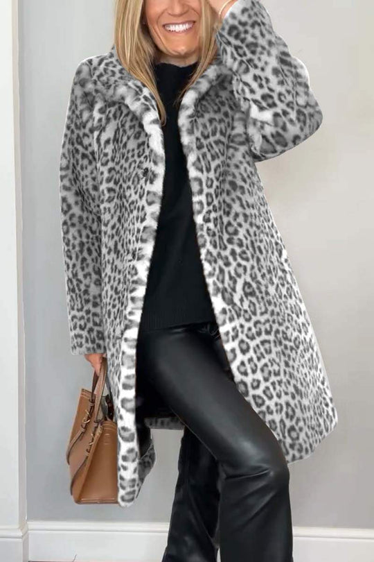 SAVANA| LEOPARD PRINT WINTER COAT