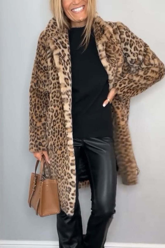 SAVANA| LEOPARD PRINT WINTER COAT